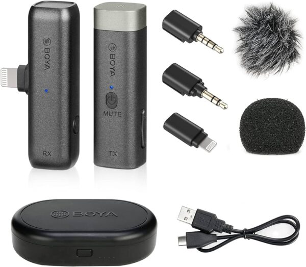 Best wireless lavalier microphone with charging case